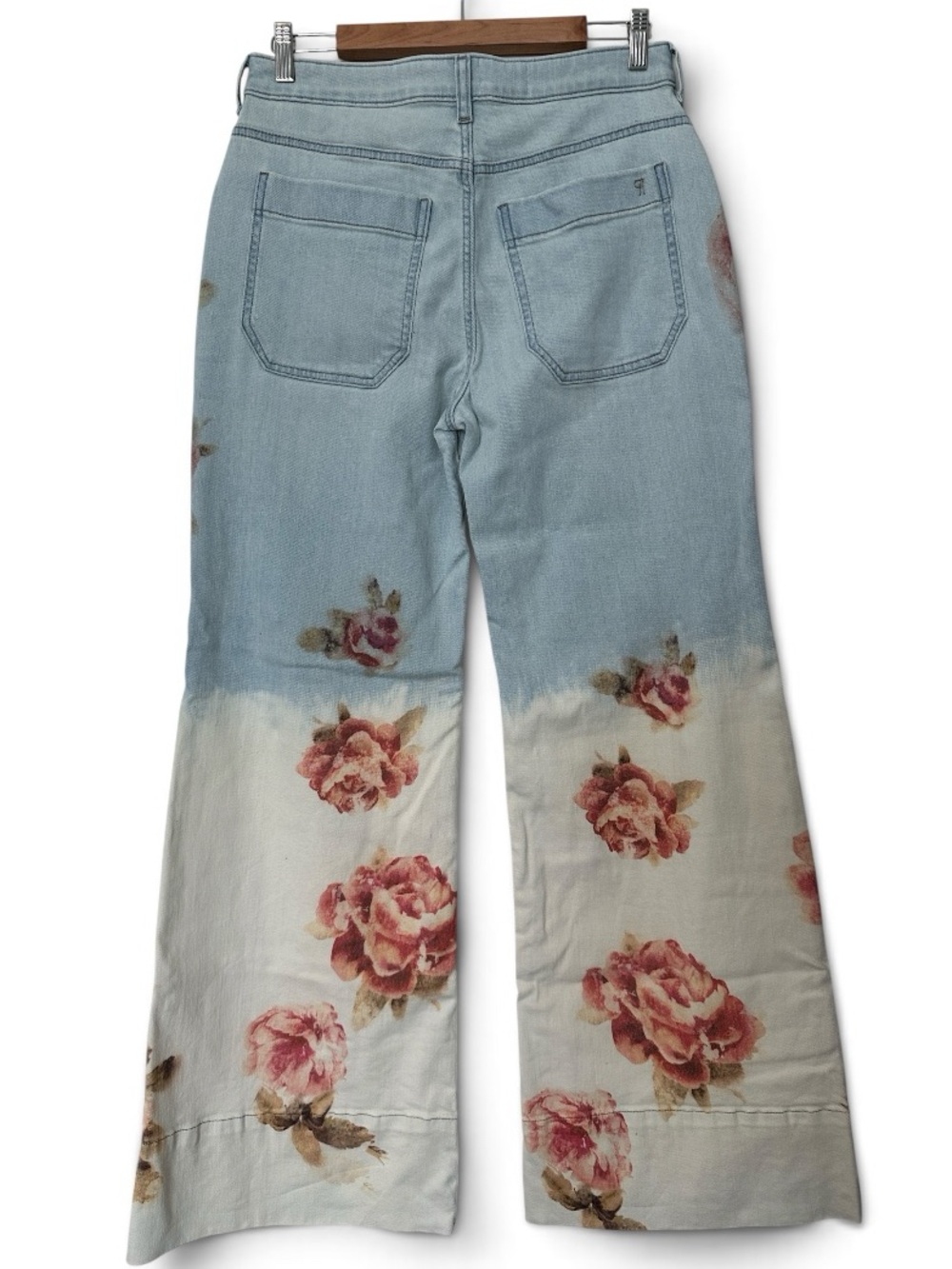 Anthropologie Pilcro Rylan Floral Relaxed High-Rise Flare Jeans - Picture 5 of 11